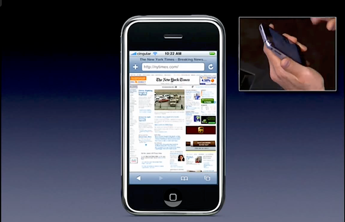 The iPhone’s introduction is worth a watch. Safari!